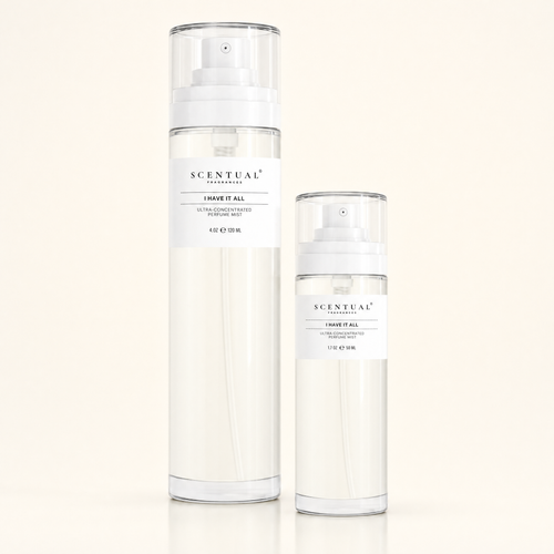 4 oz and 1.7 oz perfume mist bottles side by side